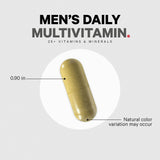 Codeage Hommes Multivitamines quotidiennes – tableau des composants pour transparence et choix éclairé.