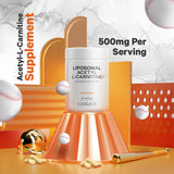 Codeage Liposomal Acetyl-L-Carnitine, étiquette claire vegan et sans allergènes.