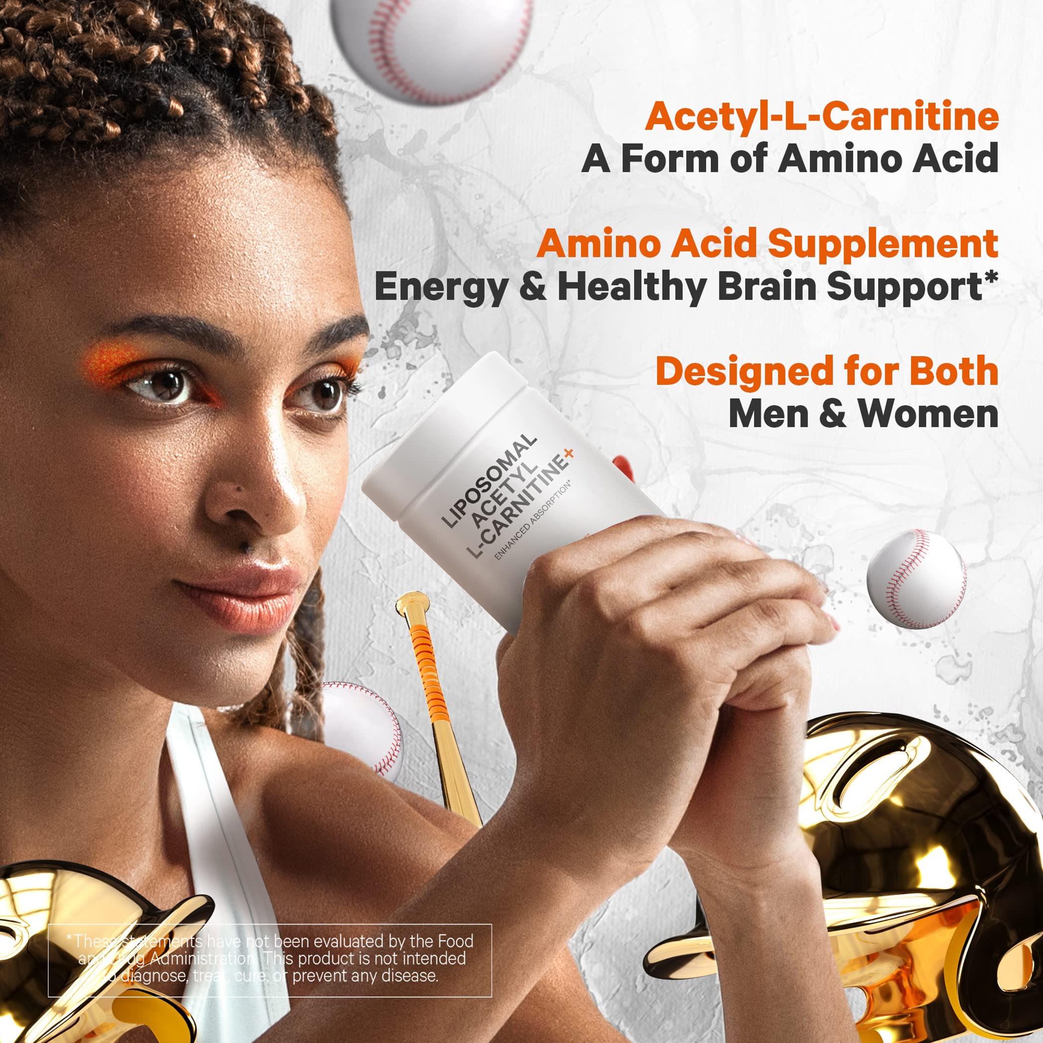 Codeage Liposomal Acetyl-L-Carnitine, étui d’emballage pratique au quotidien.