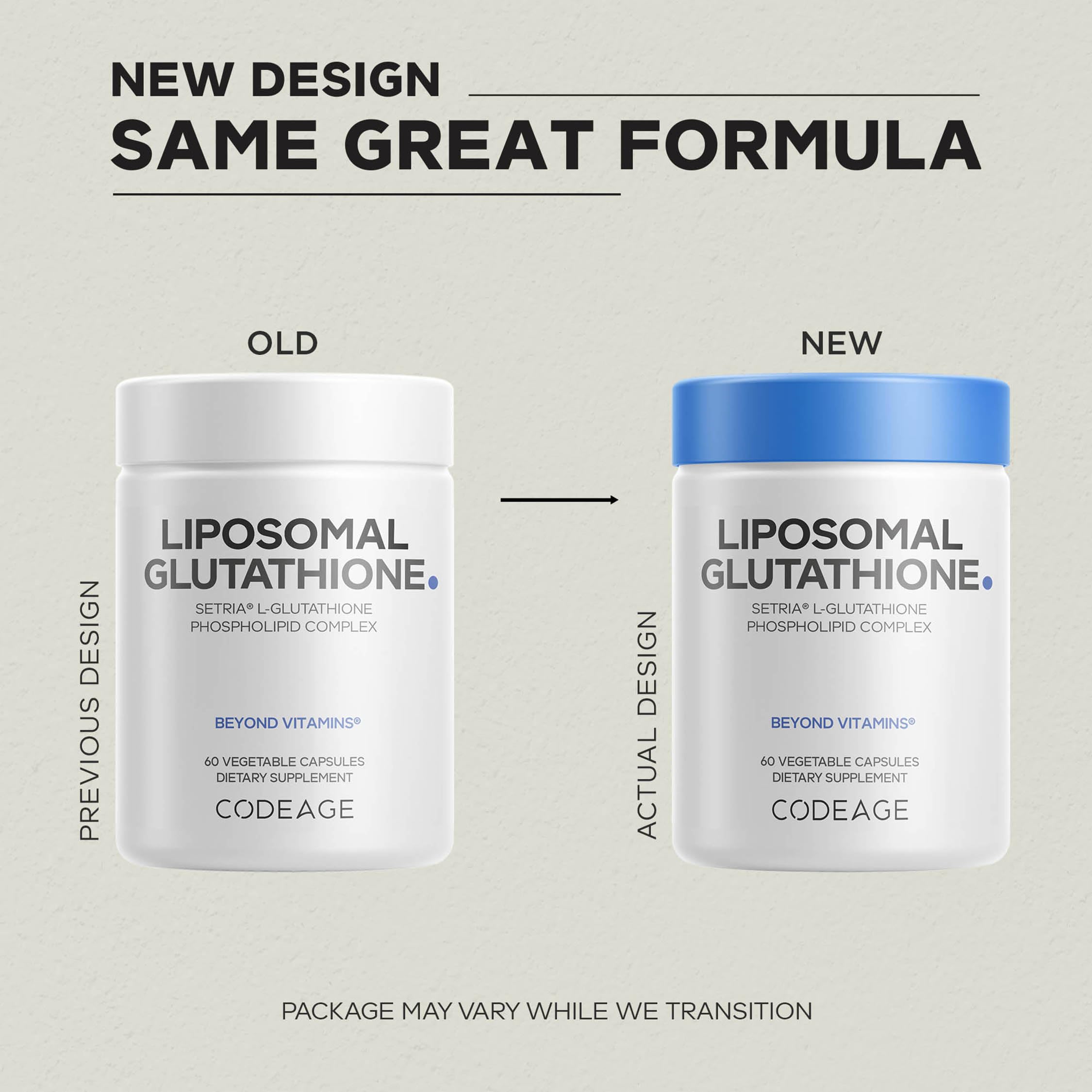 Codeage Liposomale Glutathion, capsule prête à avaler