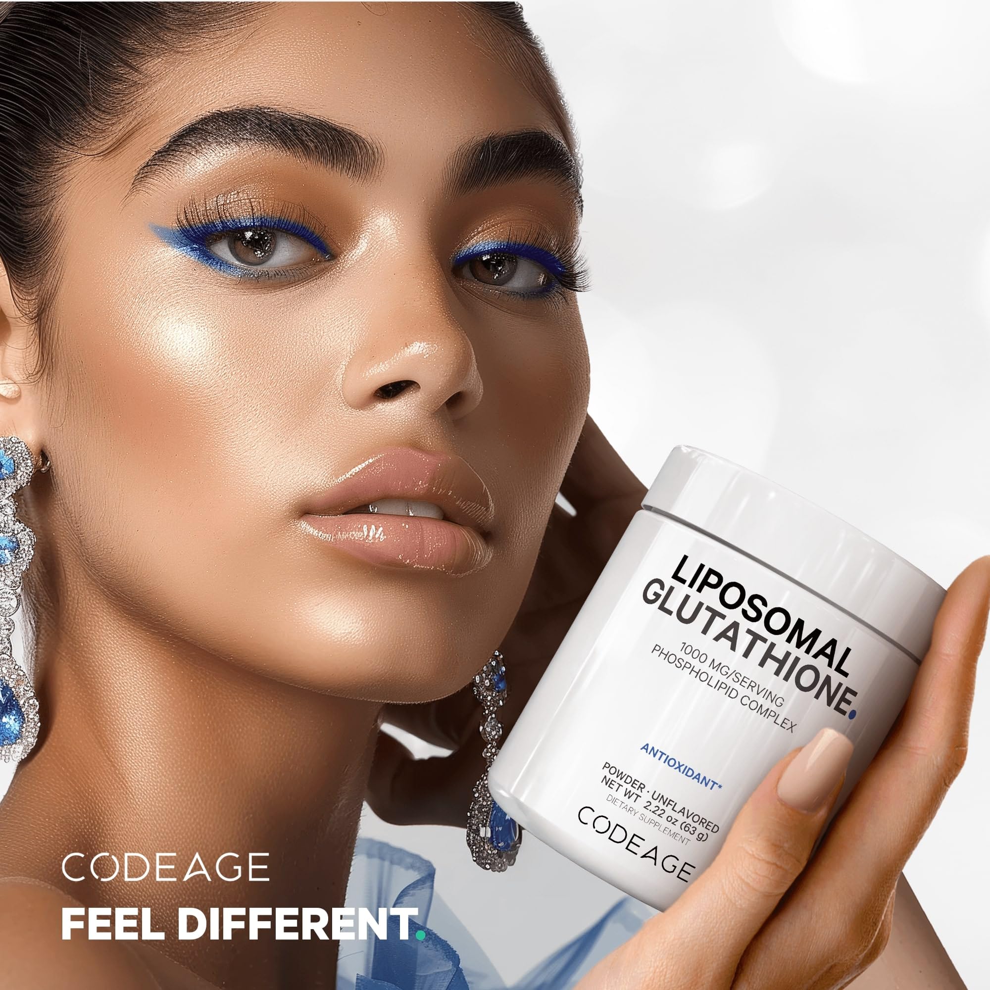 Codeage Glutathion Liposomale Poudre, idéal pour les régimes sans gluten.