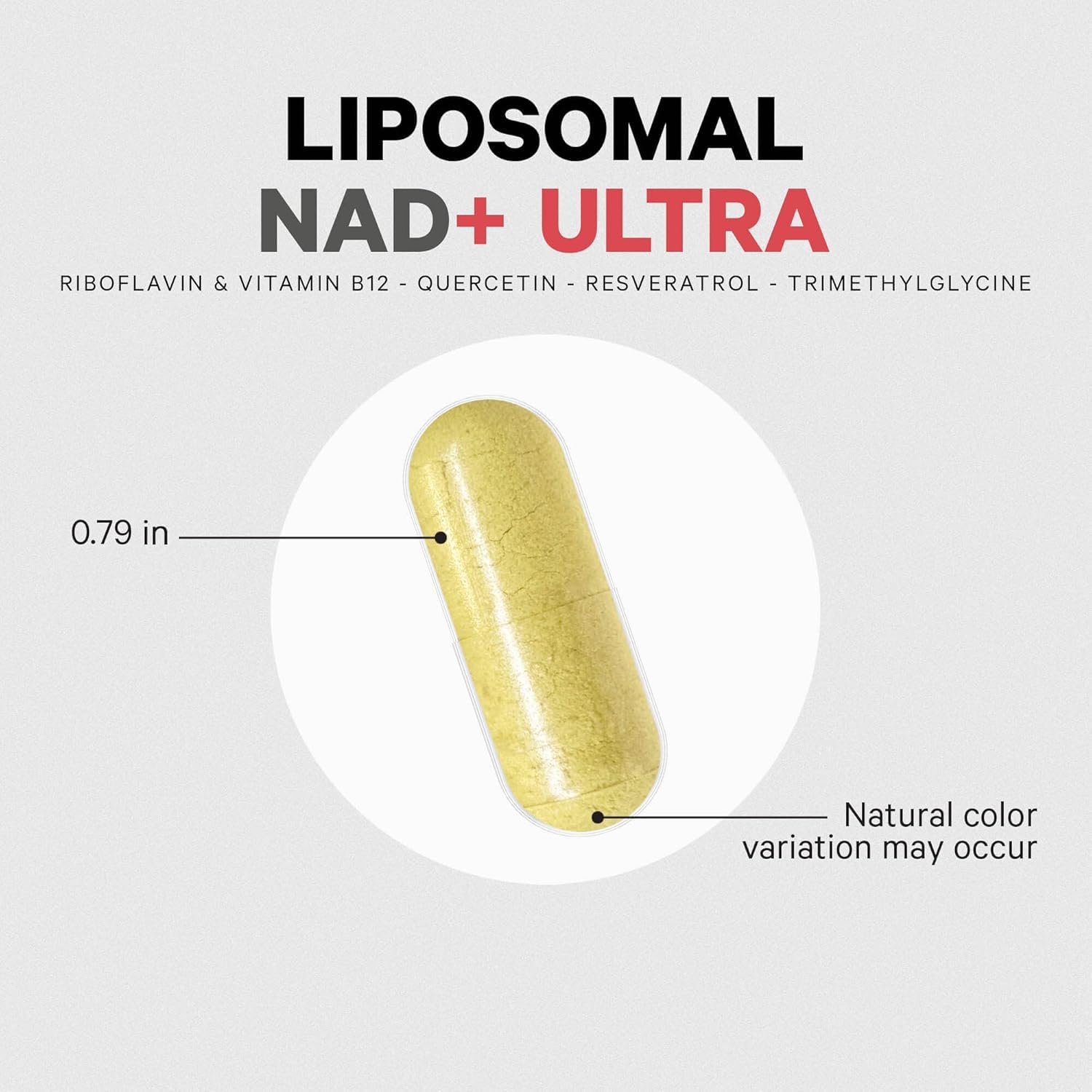 Codeage Liposomal NAD+ Ultra – emballage recyclable et conforme aux normes.