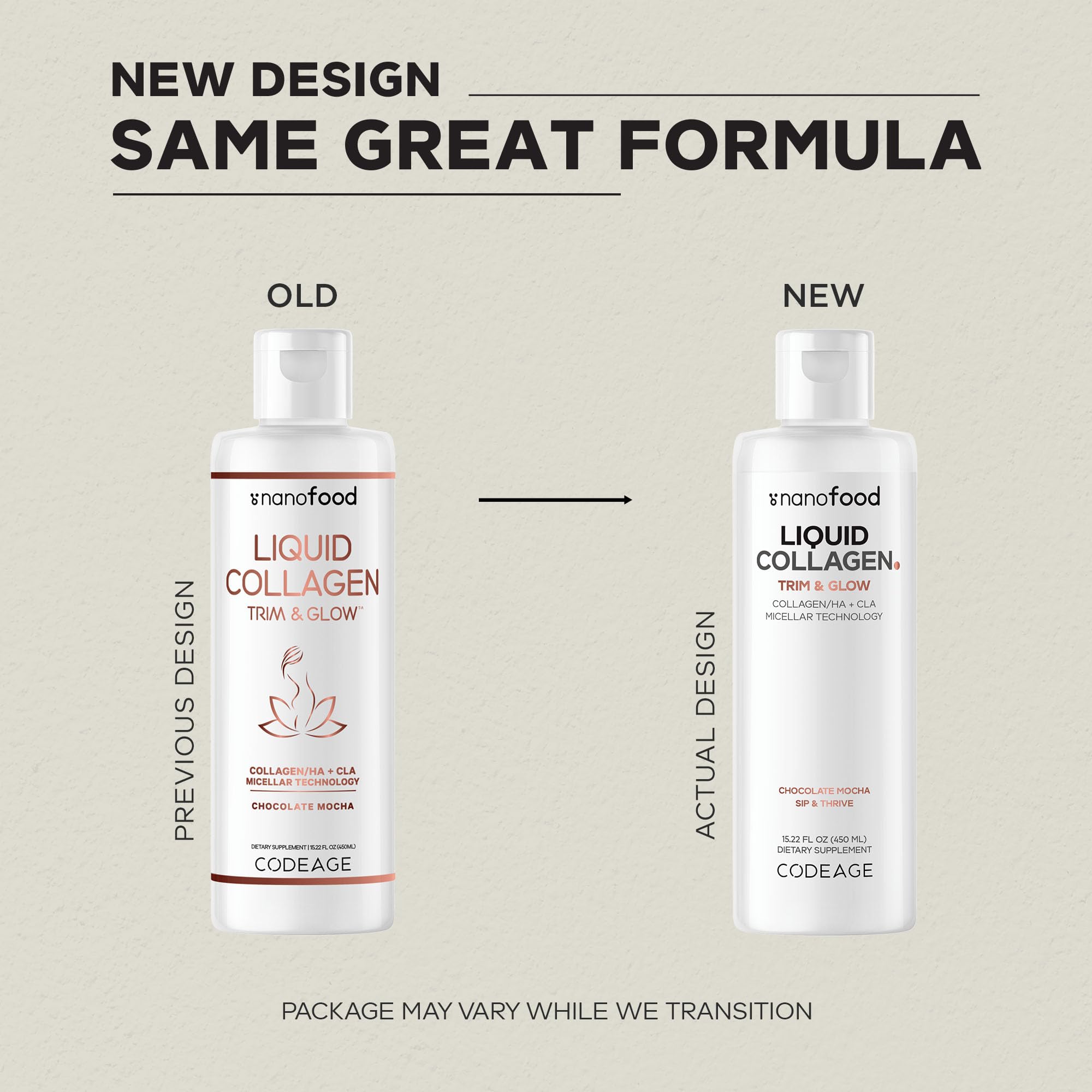 Codeage collagène liquide versé dans un verre, dégustation facile