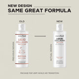 Codeage collagène liquide versé dans un verre, dégustation facile