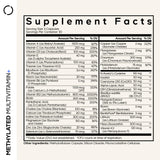 Codeage Methylated Multivitamin – Tablettes visibles montrant le format capsule