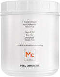 Codeage Multi Collagen Allulose : étiquette et bouchon illustrant les usages sûrs et sans OGM.