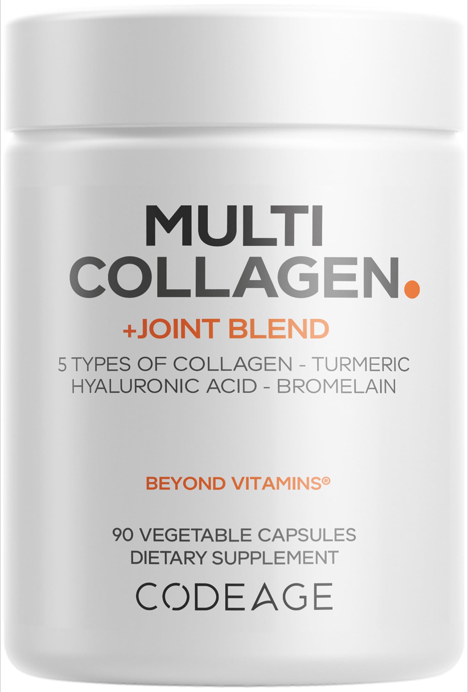 Codeage Multi Collagène Protéine montrant la bouteille et le packaging