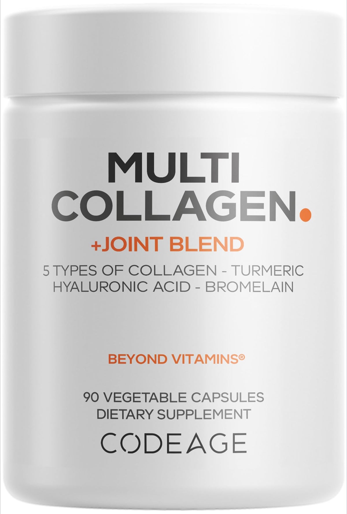 Codeage Multi Collagène Protéine montrant la bouteille et le packaging