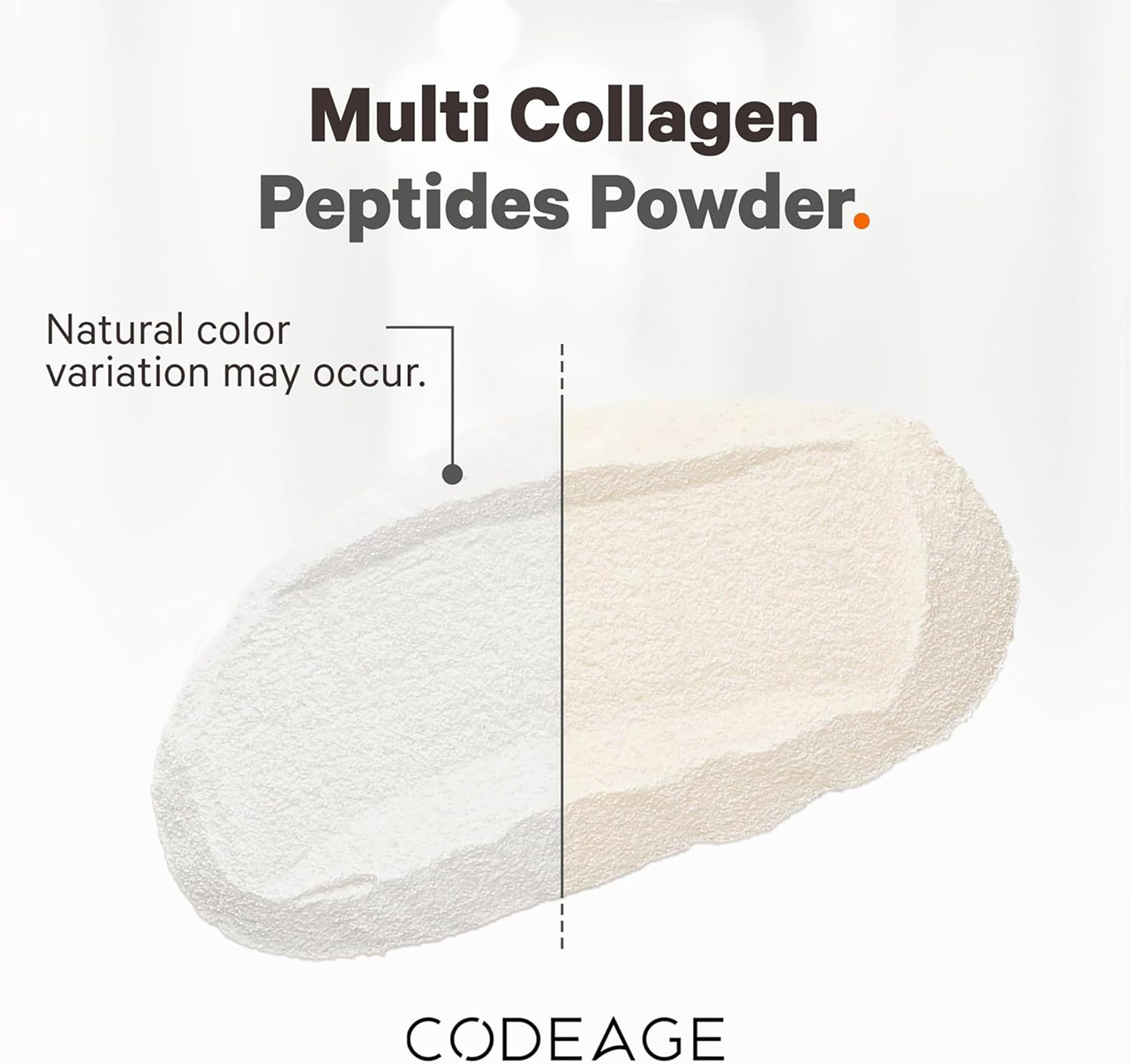 Codeage Multi Collagen texture hydrolysée, peptides faciles à dissoudre dans n’importe quelle boisson.