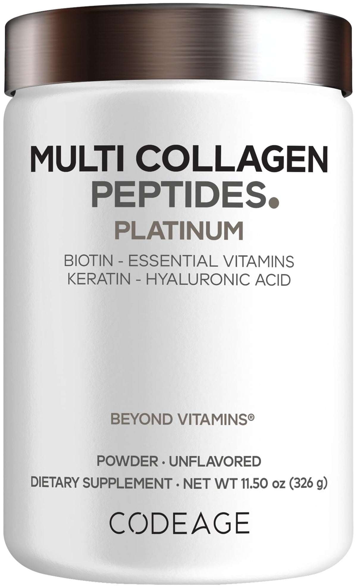 Codeage Multi Collagène emballage présenté pour la routine beauté.