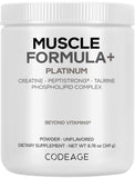Codeage Muscle Formula+ Platinum – Bouteille de poudre prête à mélanger pour l’entraînement.