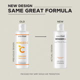Codeage Nanofood Wonder-C: verre orange révélant la couleur attrayante.