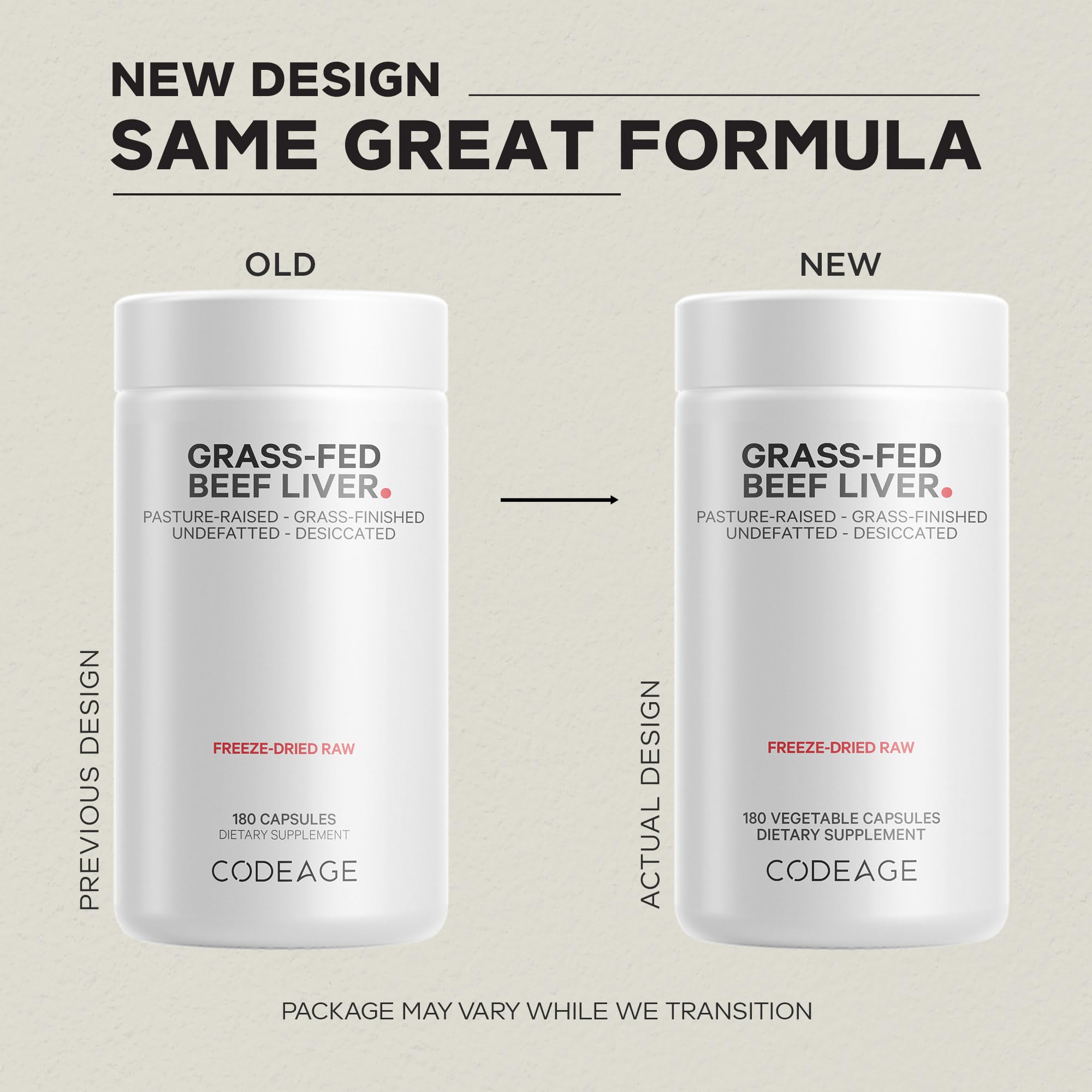 Codeage sans-hormones-ogm-capules: option naturelle sans OGM et hormones.