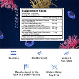 Codeage Sea Moss – étiquette claire facilitant le choix du complément