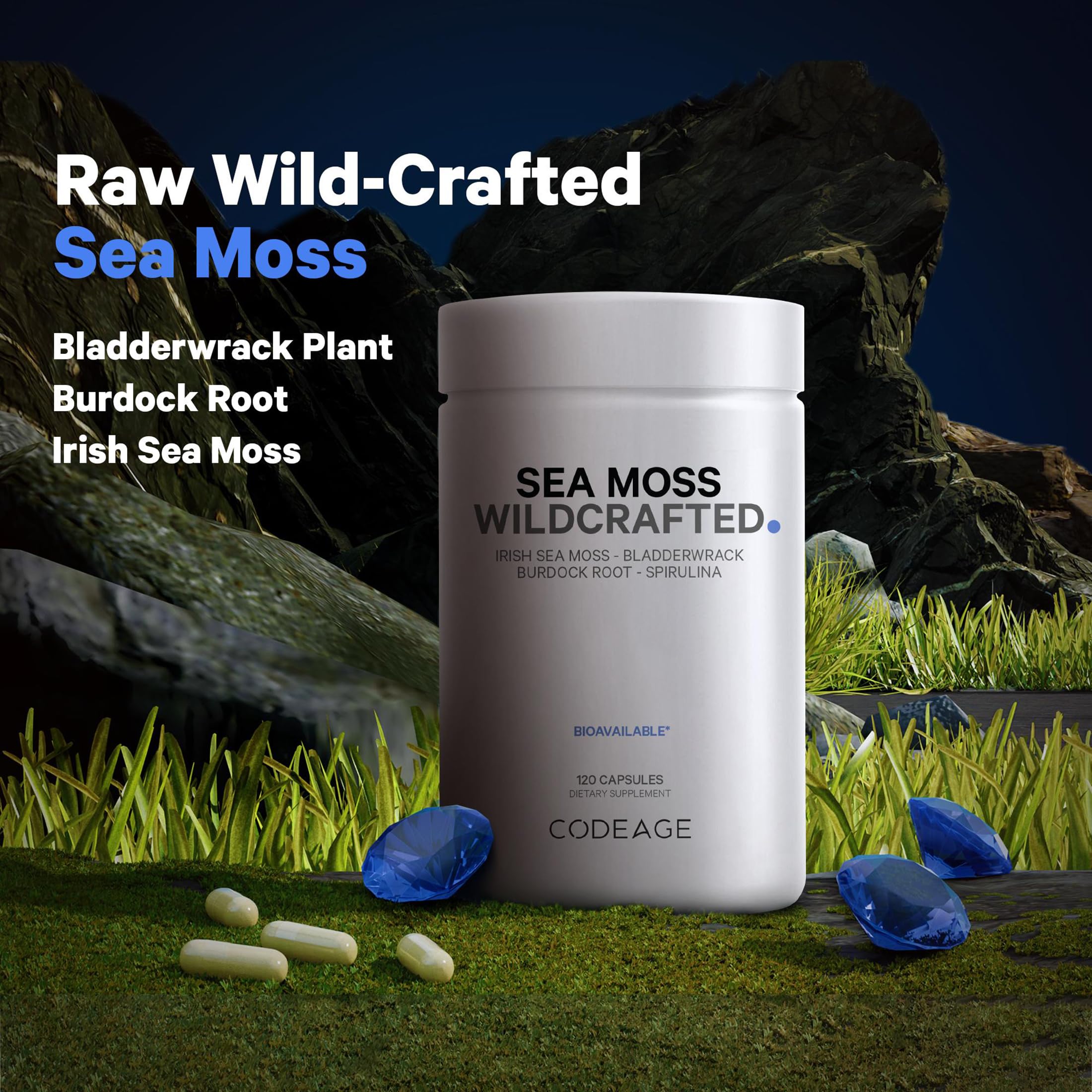 Codeage Sea Moss – spiruline en poudre pour une touche botanique