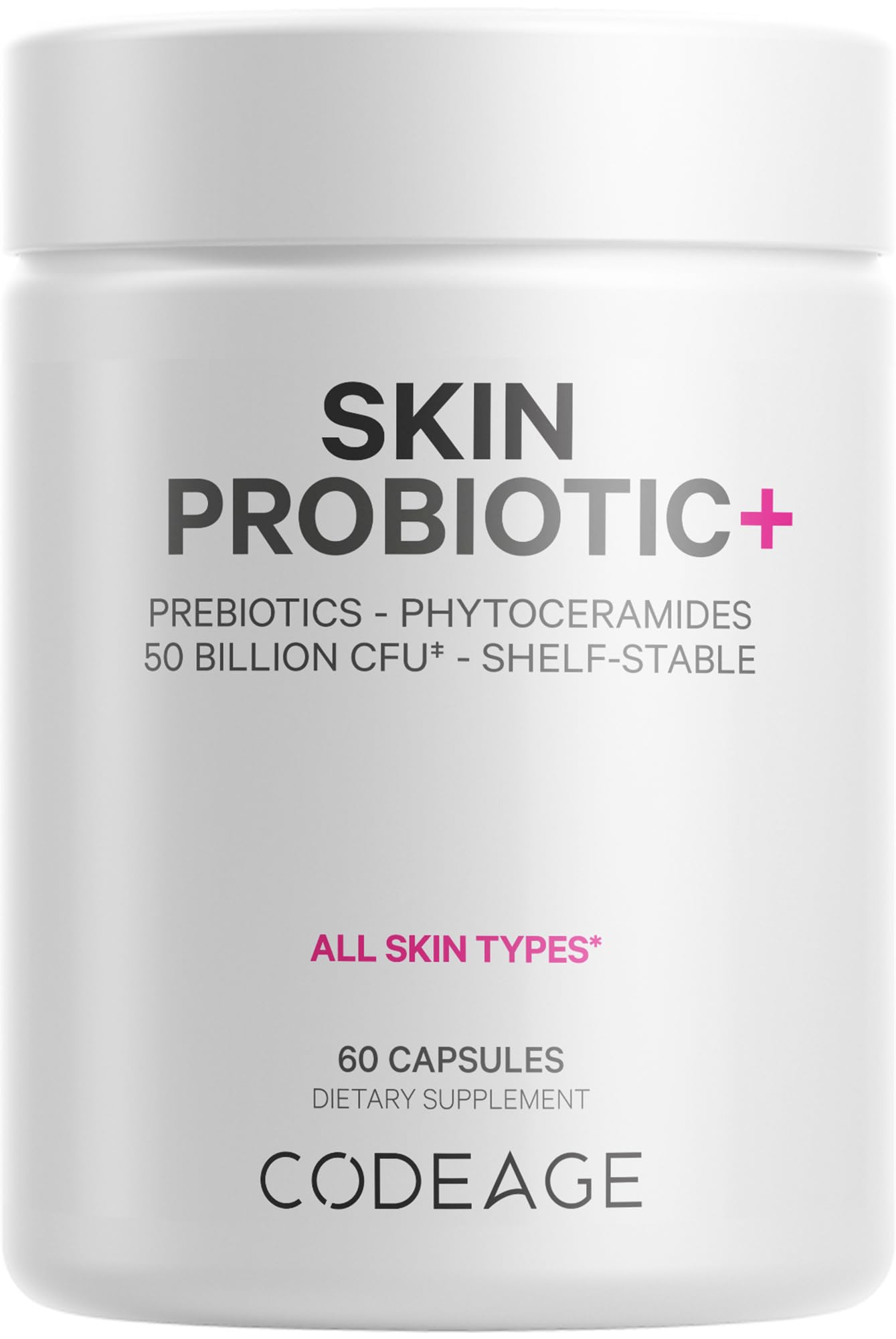 Codeage Skin Probiotics: capsules offrant 50 milliards CFU pour soutien digestif et peau éclatante