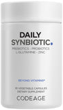 Codeage Daily Synbiotic Capsules, mélange de probiotiques et prébiotiques pour soutenir le confort digestif.