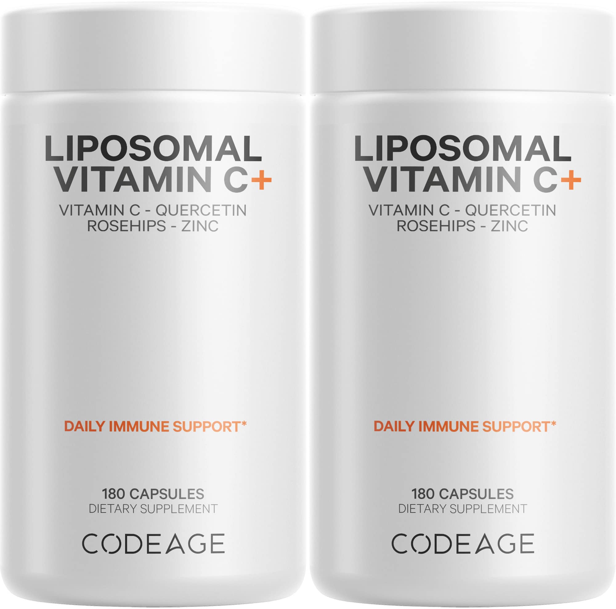 Codeage Vitamine C liposomale en bouteille, format végane et sans organisme génétiquement modifié