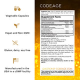 Codeage Vitamine C liposomale emballage visible pour une routine végane