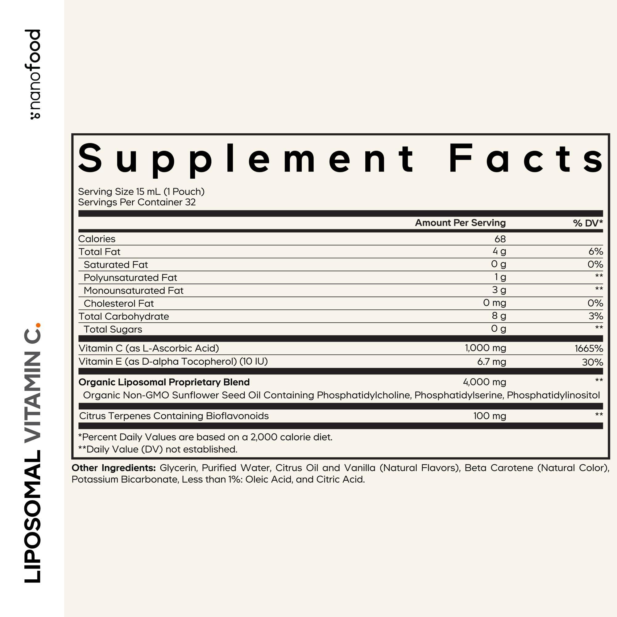 Codeage liposomal vitamine C en poche à emporter, pratique au quotidien
