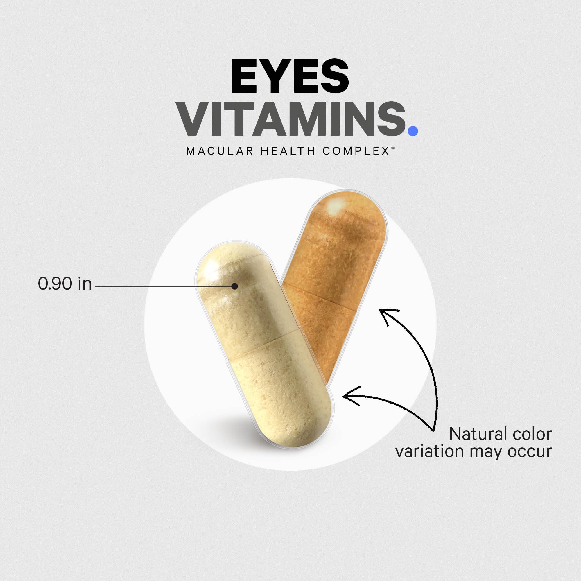 Codeage Vitamines Yeux, sans allergenes majeurs, convient regimes paleo et céto.