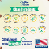 Coffee Tamer formule minérale naturelle: soutien l'équilibre du pH sans additifs.