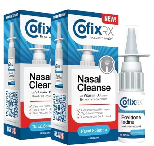 COFIXRX spray nasal: flacon de 10 ml, pratique pour usage quotidien.
