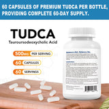 Cofure Tudca – bouchon et capsule faciles à manipuler.