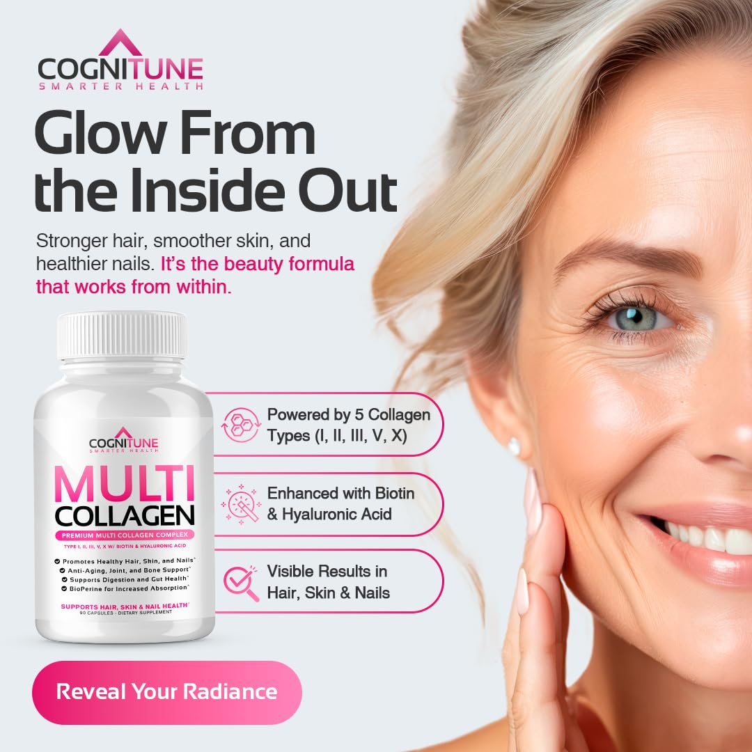 CogniTune Acide Hyaluronique: hydratation et peau tonique.