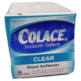 Colace: emballage avant-arrière, informations essentielles visibles.