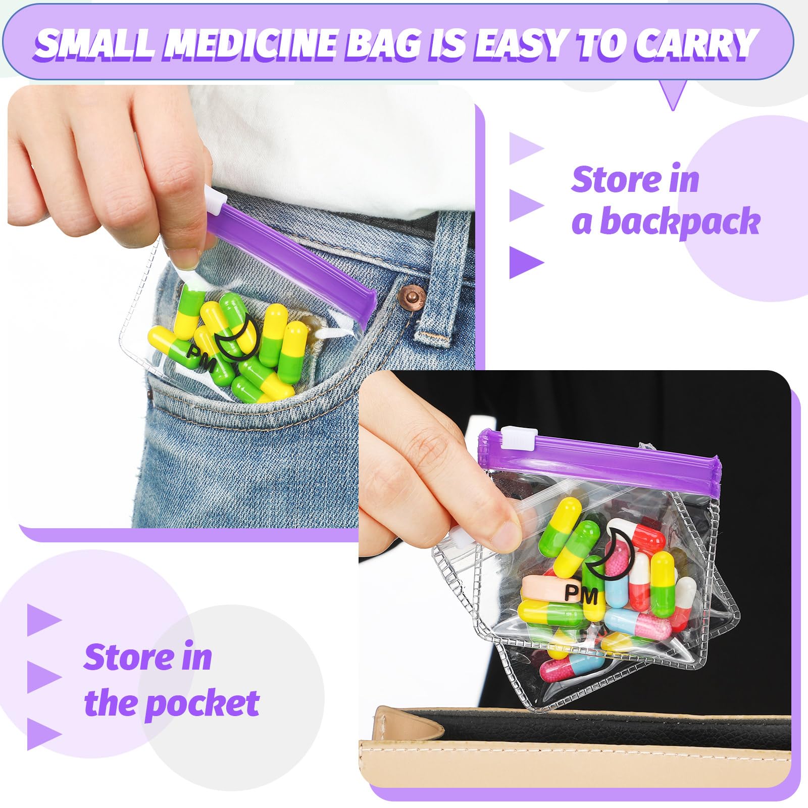 Colarr pochette voyage mini, facile à glisser dans un sac.