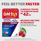 Cold-Eeze lozenges zinc gluconate 13,3 mg, dose fiable pour les premiers signes.