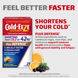 Boîte Cold-Eeze Plus Defense 25 pastilles, pratique à emporter