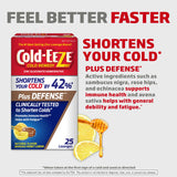 Boîte Cold-Eeze Plus Defense de 25 pastilles, format pratique pour le rhume
