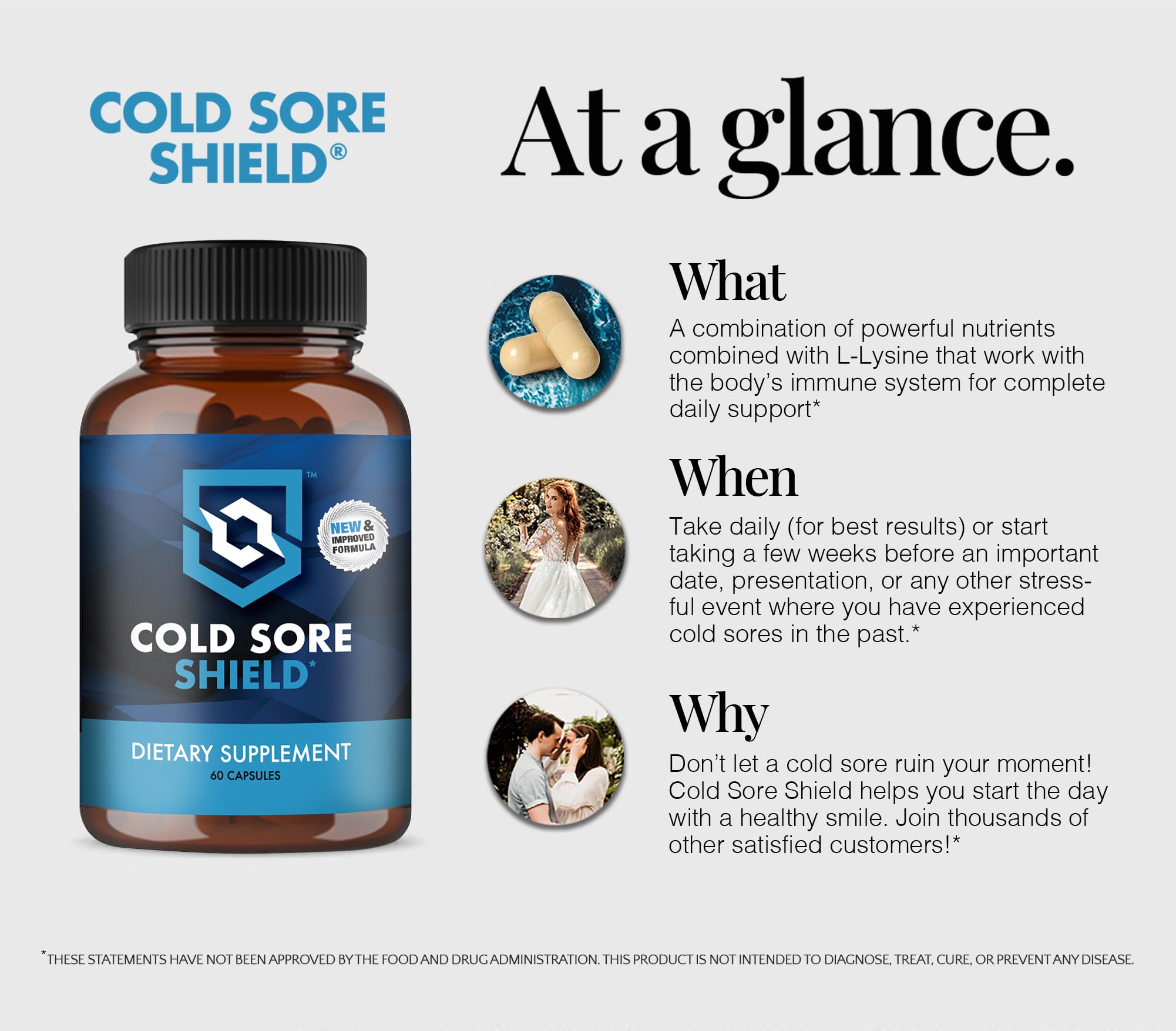 Cold Sore Shield, symbole 24h, soutien continu potentiel.