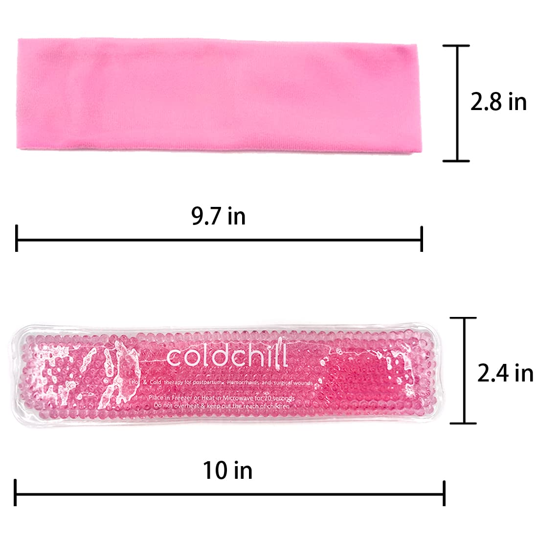 ColdChill pack périnéal rose, usage facile et polyvalent.