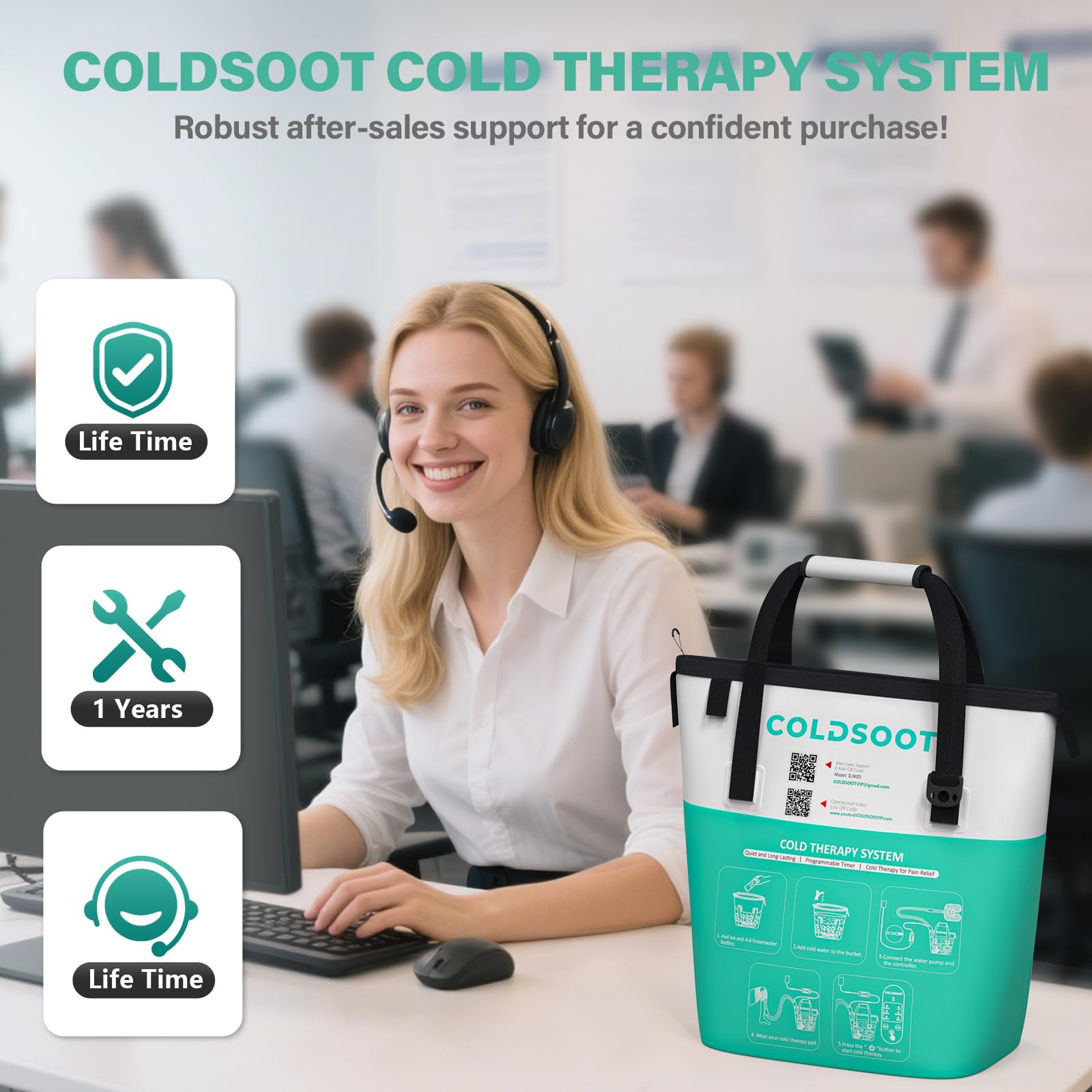 COLDSOOT utilisation maison: thérapie froide pratique à domicile.