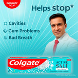 Combo 4 tubes menthe Colgate Active Salt pour une fraîcheur longue durée