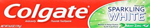 Colgate Blanc Scintillant Menthe pack de six pour une routine quotidienne pratique