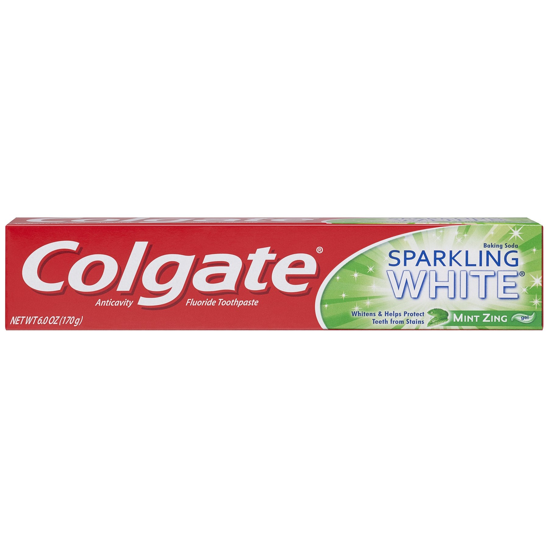 Dentifrice Colgate Blanc Scintillant Menthe en tube pour un sourire éclatant et frais