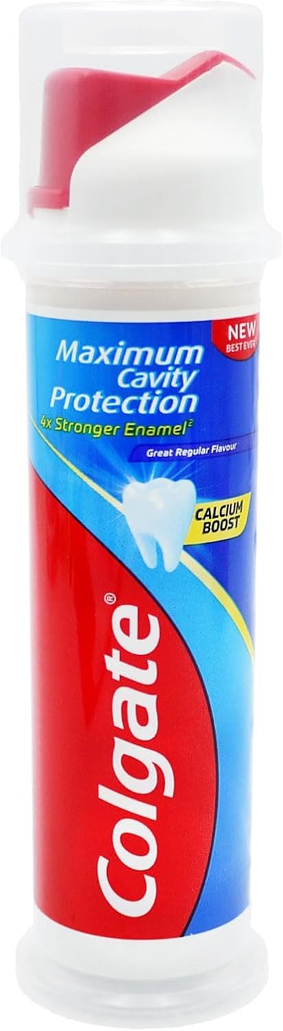 Colgate dentifrice 100 ml pompe montre la protection des dents et des racines exposées