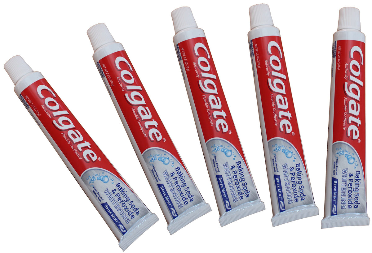 Colgate dentifrice bicarbonate sodium, tube 2,5 onces, blanchiment ciblé et usage quotidien.