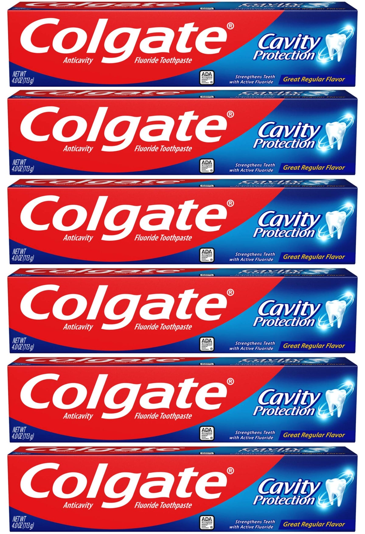Dentifrice Colgate Protection Caries, 4oz, pour toute la famille.