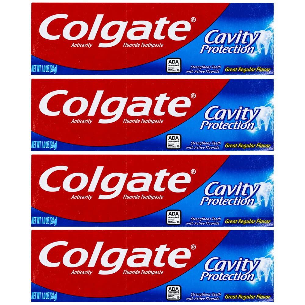 Colgate dentifrice protection des caries saveur classique, idéal pour voyager et pour l’usage quotidien.