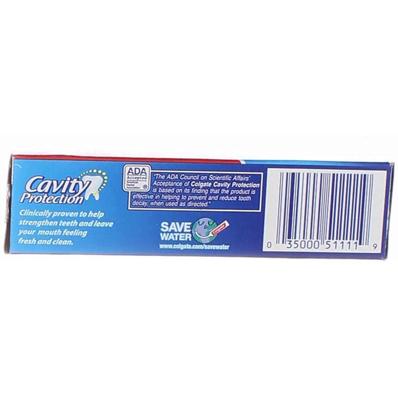 Colgate dentifrice tube d'une once, compact et pratique.