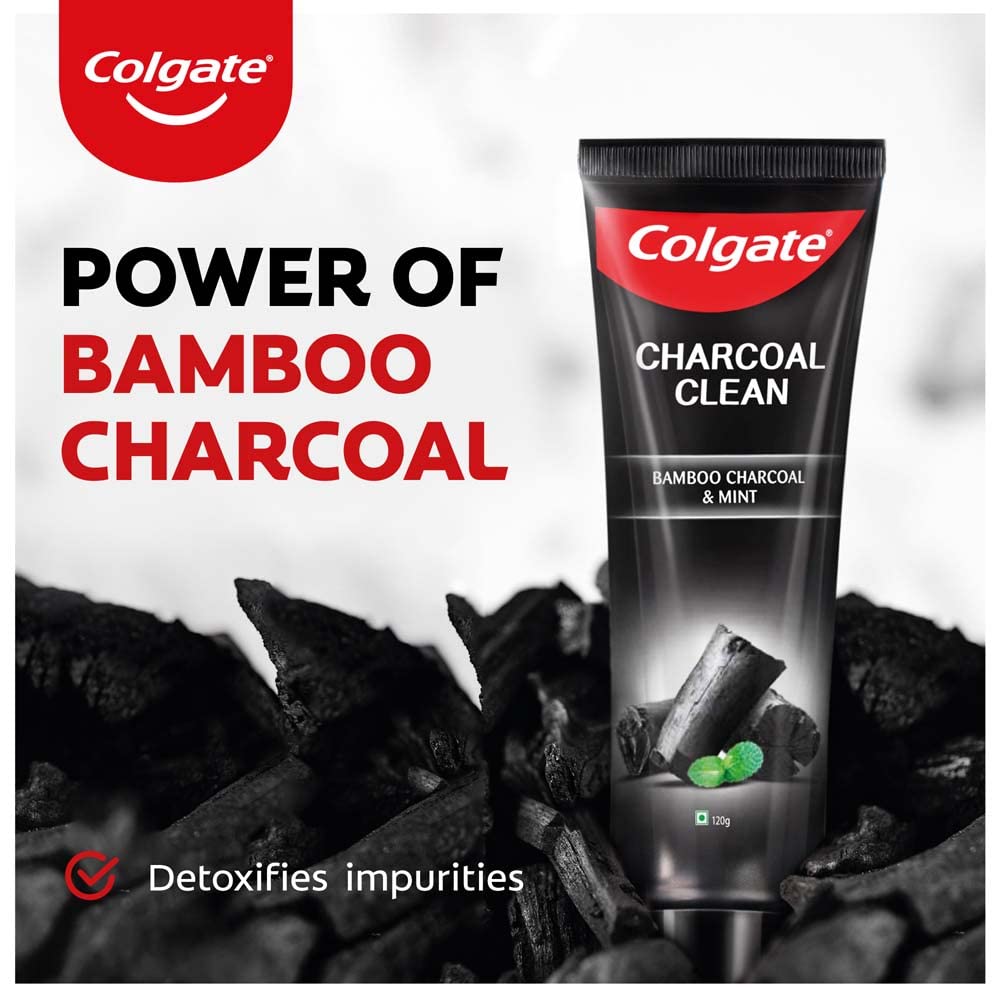 Colgate gel noir au charbon, menthe gaulthérie odorante offre fraîcheur durable