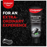 Colgate gel noir au charbon, emballage multicolore prêt pour la routine quotidienne