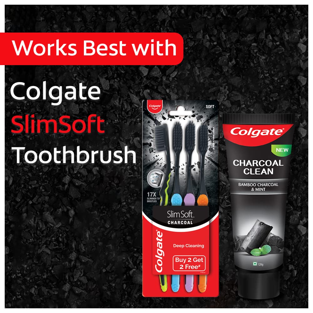 Colgate gel noir au charbon, présentation pratique pour la salle de bain