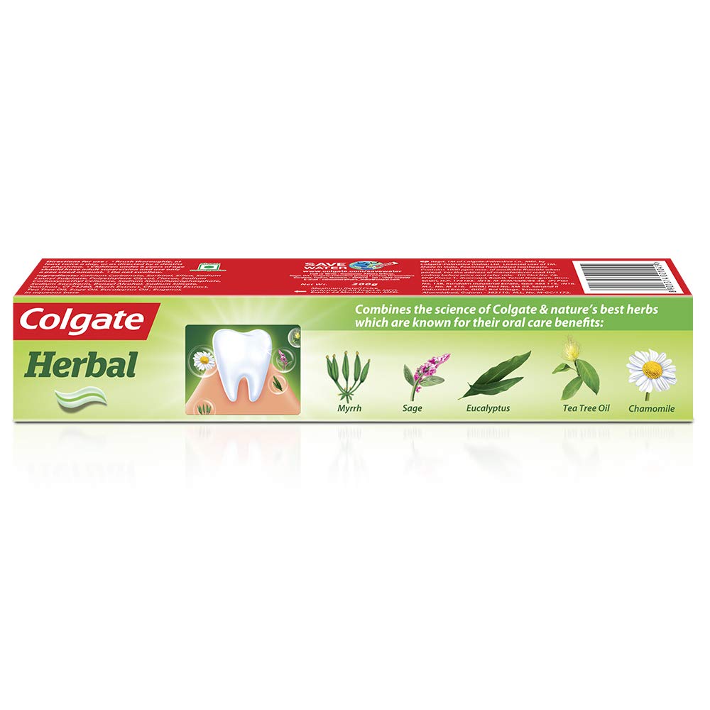 Colgate Herbal – ingrédients naturels: eucalyptus et huile d'arbre à thé pour une fraîcheur durable