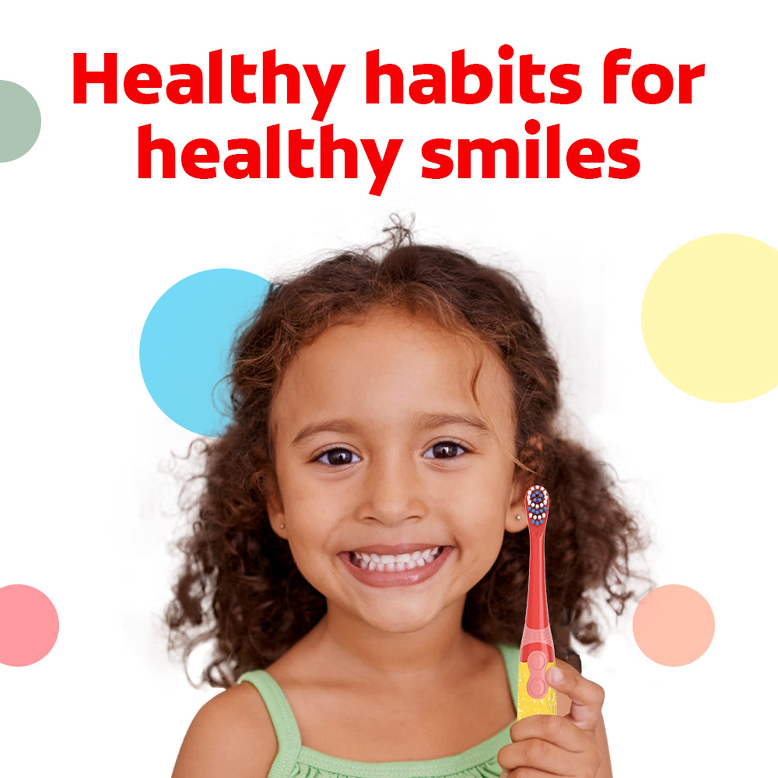 Interrupteur marche/arrêt Colgate Kids Pokémon pour démarrer facilement.